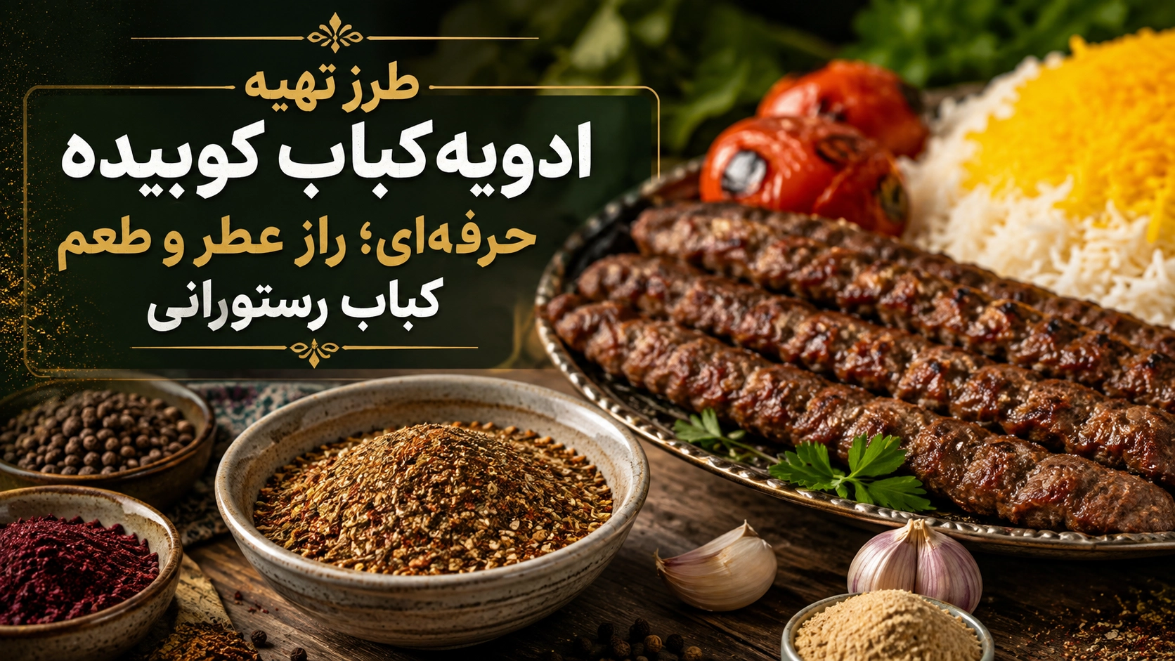 طرز تهیه ادویه کباب کوبیده