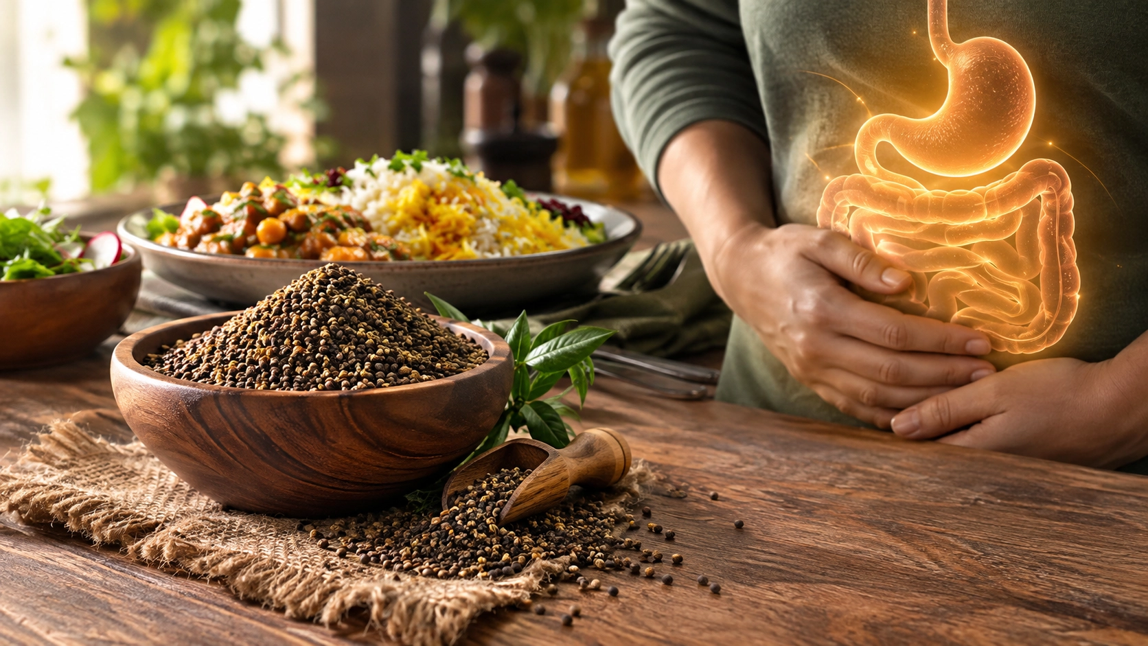 نقش گلپر در رفع نفخ غذاهای سنگین