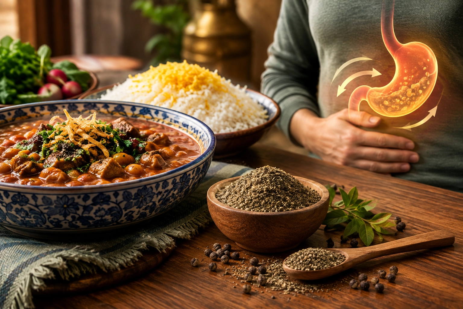 گلپر برای غذای سنگین؛ راهی طبیعی برای کاهش احساس پری معده؟