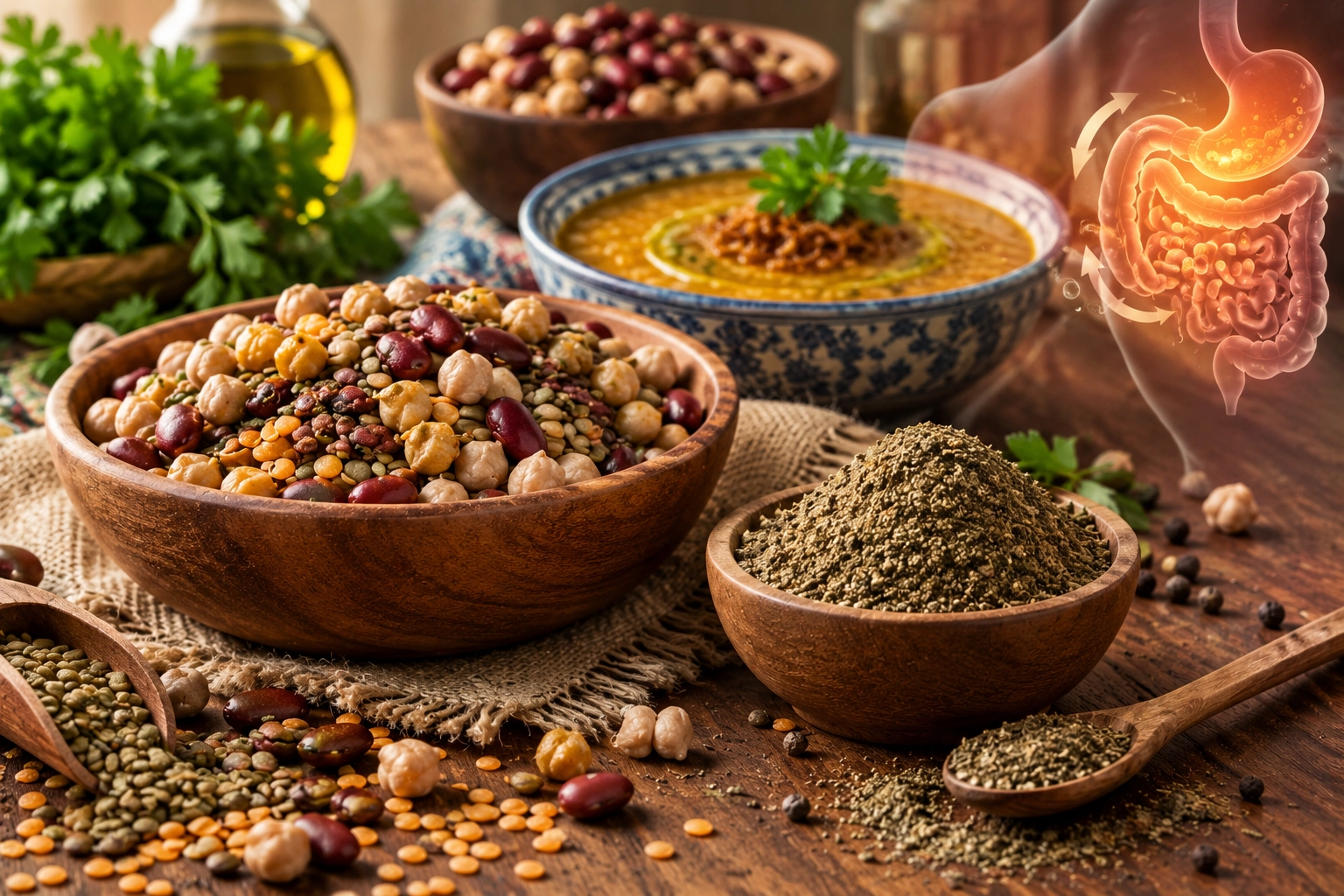 گلپر برای هضم حبوبات؛ چرا همراه غذاهای نفاخ مصرف می‌شود؟