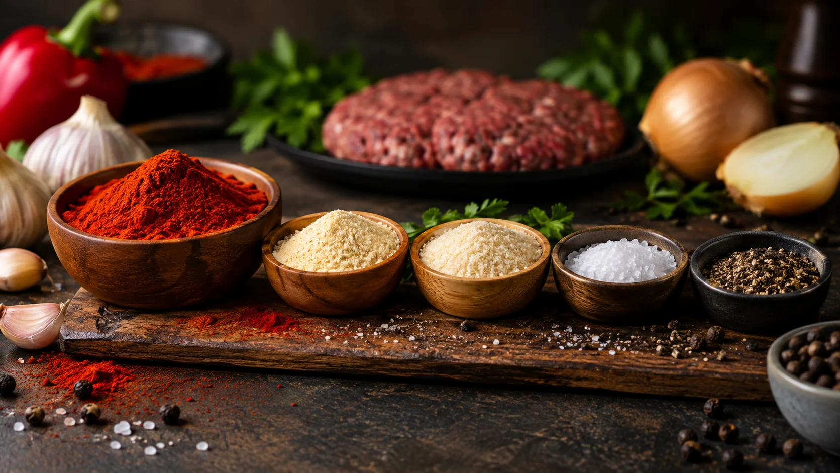 ترکیبات ادویه همبرگر رستورانی