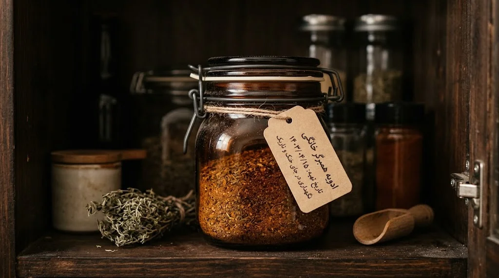روش نگهداری ادویه همبرگر خانگی